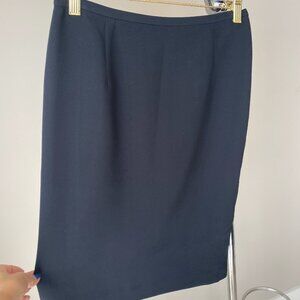 Designer Column Skirt Deep Black PETITE
